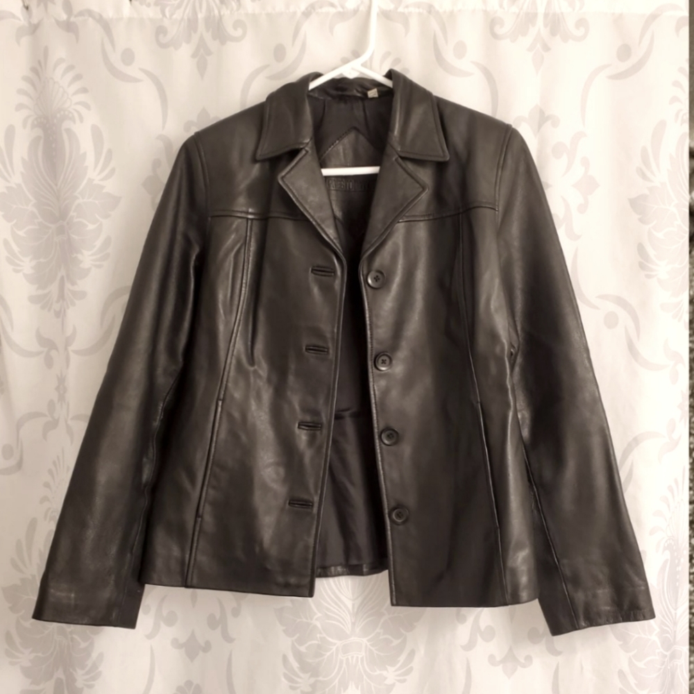 Preston & York Leather Coat S